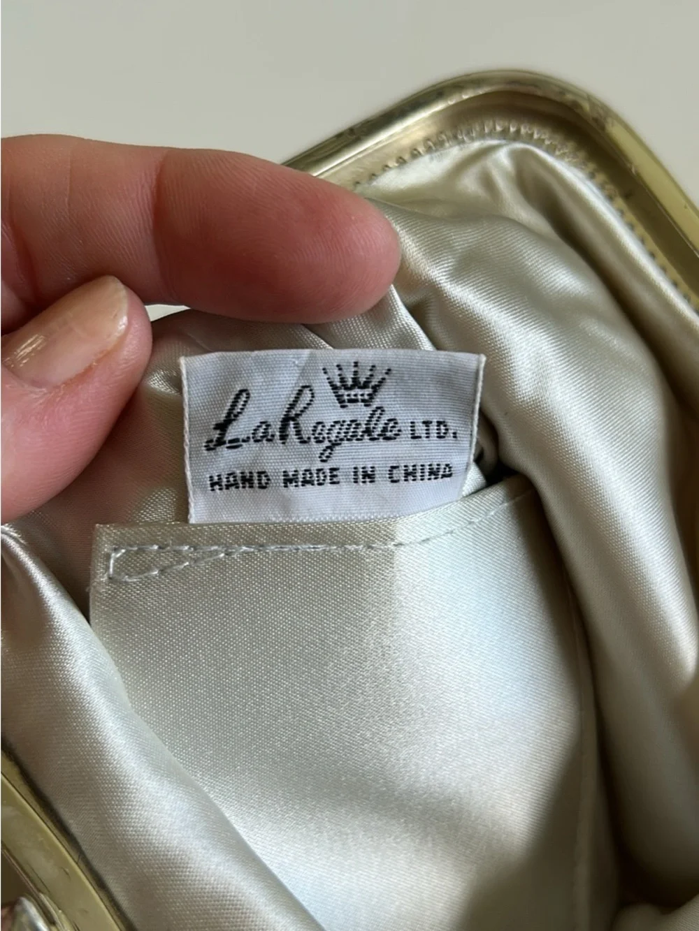 Vintage La Regale Silver Mesh Evening Clutch